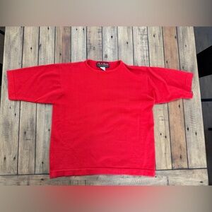 Vintage Jos A Bank Shirt Sportswear Women's Size Small Red 100% Cotton